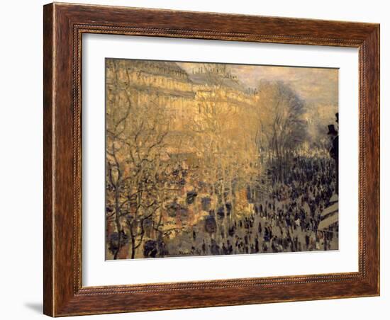 Boulevard des Capucines-Claude Monet-Framed Art Print