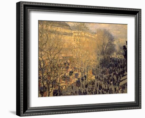 Boulevard des Capucines-Claude Monet-Framed Art Print