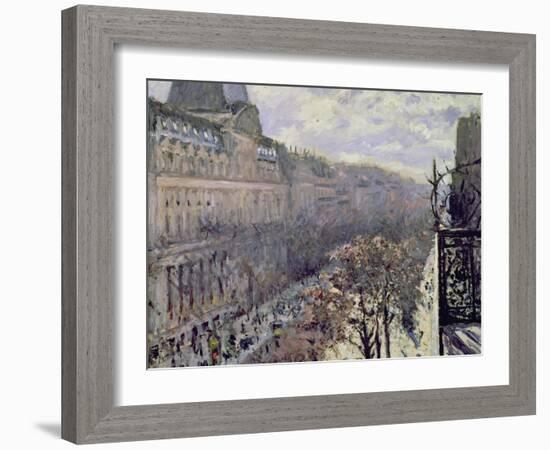 Boulevard Des Italiens, C.1880-Gustave Caillebotte-Framed Giclee Print