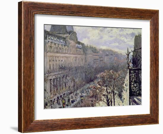 Boulevard Des Italiens, C.1880-Gustave Caillebotte-Framed Giclee Print