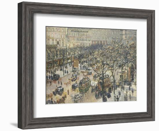 Boulevard Des Italiens, Morning, Sunlight, 1897-Camille Pissarro-Framed Giclee Print