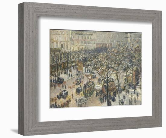 Boulevard Des Italiens, Morning, Sunlight, 1897-Camille Pissarro-Framed Giclee Print