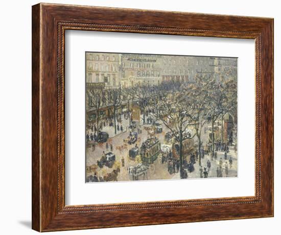 Boulevard Des Italiens, Morning, Sunlight, 1897-Camille Pissarro-Framed Giclee Print