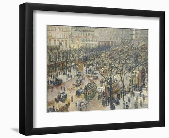 Boulevard Des Italiens, Morning, Sunlight, 1897-Camille Pissarro-Framed Giclee Print