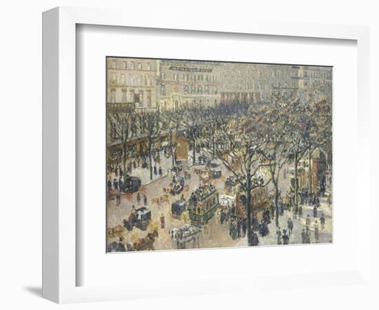 Boulevard Des Italiens, Morning, Sunlight, 1897-Camille Pissarro-Framed Giclee Print