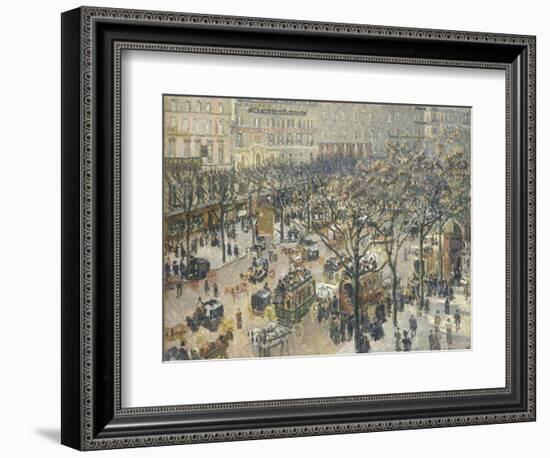 Boulevard Des Italiens, Morning, Sunlight, 1897-Camille Pissarro-Framed Giclee Print