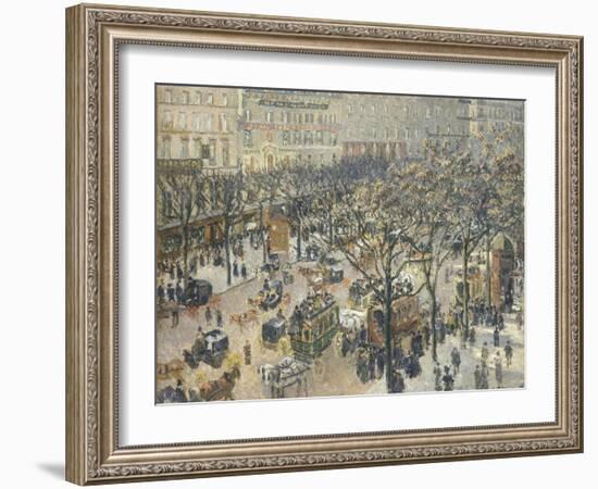 Boulevard Des Italiens, Morning, Sunlight, 1897-Camille Pissarro-Framed Giclee Print