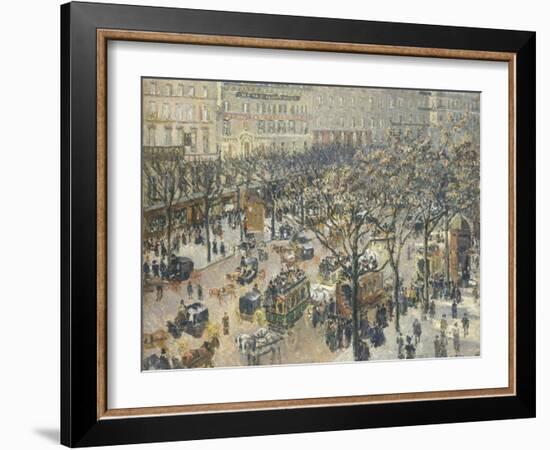 Boulevard Des Italiens, Morning, Sunlight, 1897-Camille Pissarro-Framed Giclee Print