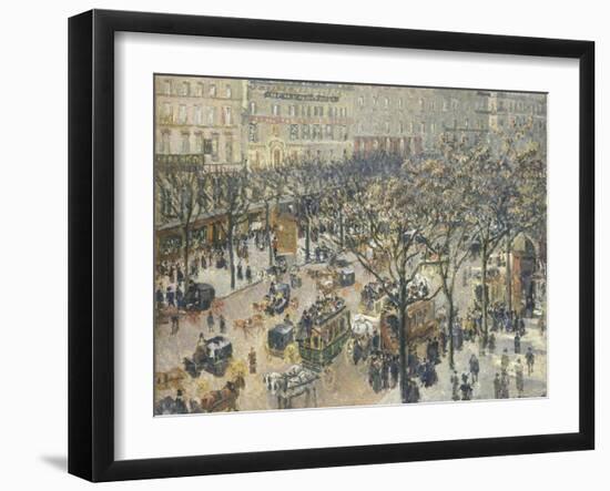 Boulevard Des Italiens, Morning, Sunlight, 1897-Camille Pissarro-Framed Giclee Print