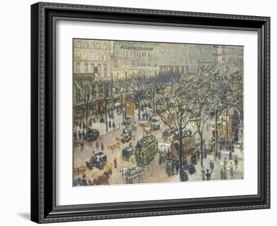 Boulevard Des Italiens, Morning, Sunlight, 1897-Camille Pissarro-Framed Giclee Print
