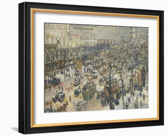 Boulevard Des Italiens, Morning, Sunlight, 1897-Camille Pissarro-Framed Giclee Print