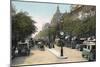 Boulevard Des Italiens, Paris, with Cars and Motor Buses on the Street, C1900-null-Mounted Giclee Print