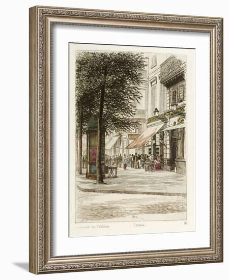 Boulevard des Italiens: Tortoni-Adolphe Martial-Potémont-Framed Giclee Print