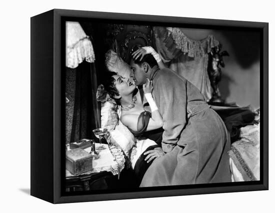 Boulevard du Crepuscule Sunset Boulevard by BillyWilder with Gloria Swanson and William Holden, 195-null-Framed Stretched Canvas