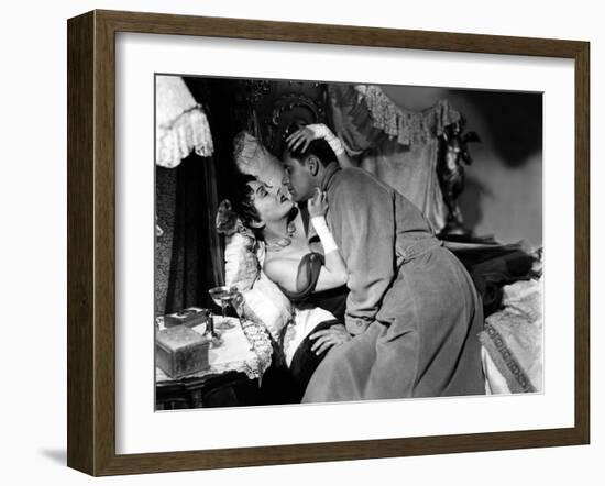 Boulevard du Crepuscule Sunset Boulevard by BillyWilder with Gloria Swanson and William Holden, 195-null-Framed Photo