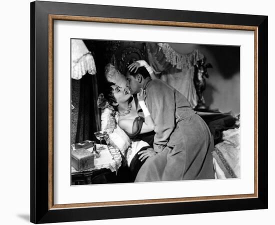 Boulevard du Crepuscule Sunset Boulevard by BillyWilder with Gloria Swanson and William Holden, 195-null-Framed Photo