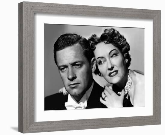 Boulevard du crepuscule SUNSET BOULEVARD by BillyWilder with William Holden and Gloria Swanson, 195-null-Framed Photo