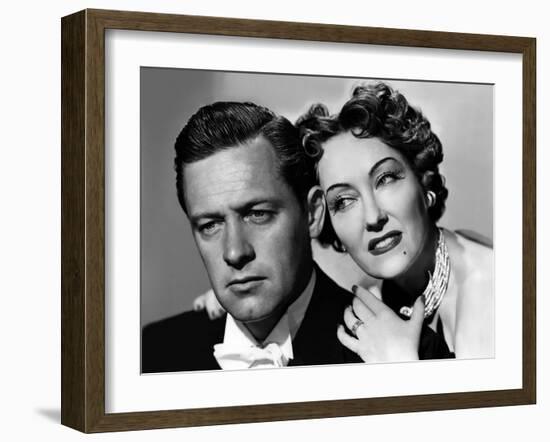 Boulevard du crepuscule SUNSET BOULEVARD by BillyWilder with William Holden and Gloria Swanson, 195-null-Framed Photo