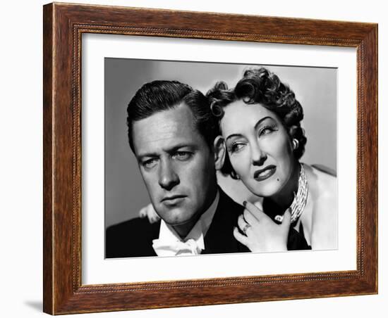 Boulevard du crepuscule SUNSET BOULEVARD by BillyWilder with William Holden and Gloria Swanson, 195-null-Framed Photo