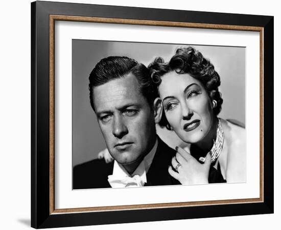 Boulevard du crepuscule SUNSET BOULEVARD by BillyWilder with William Holden and Gloria Swanson, 195-null-Framed Photo
