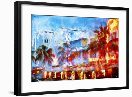 Boulevard Hotel - In the Style of Oil Painting-Philippe Hugonnard-Framed Giclee Print