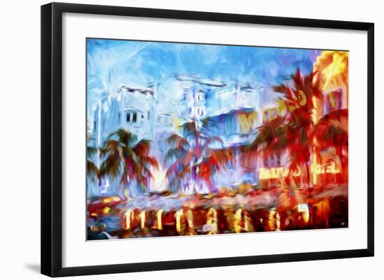 Boulevard Hotel - In the Style of Oil Painting-Philippe Hugonnard-Framed Giclee Print