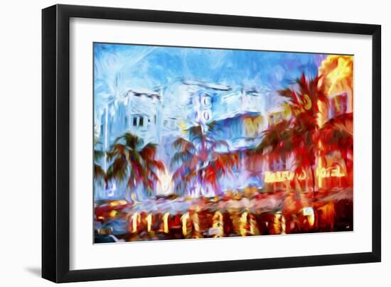 Boulevard Hotel - In the Style of Oil Painting-Philippe Hugonnard-Framed Giclee Print