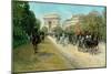 Boulevard in Paris-Georges Stein-Mounted Giclee Print