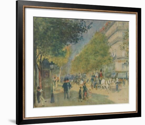 Boulevard in Spring-Pierre-Auguste Renoir-Framed Collectable Print