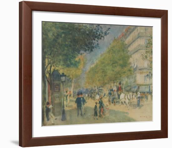 Boulevard in Spring-Pierre-Auguste Renoir-Framed Collectable Print