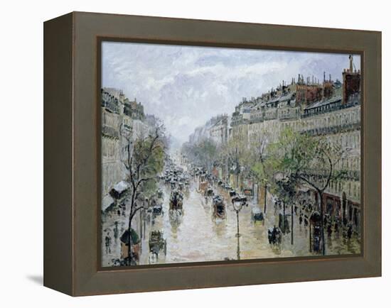 Boulevard Montmartre, 1897-Camille Pissarro-Framed Premier Image Canvas