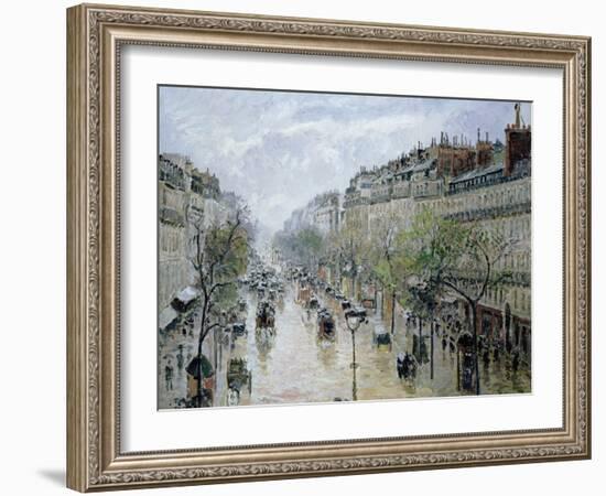 Boulevard Montmartre, 1897-Camille Pissarro-Framed Giclee Print