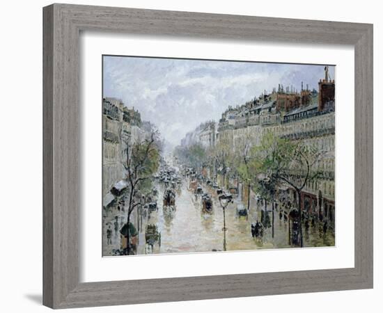 Boulevard Montmartre, 1897-Camille Pissarro-Framed Giclee Print