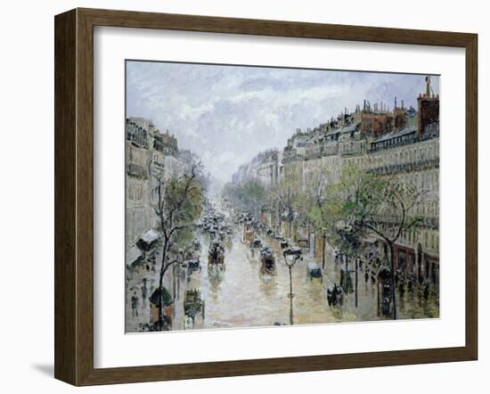 Boulevard Montmartre, 1897-Camille Pissarro-Framed Giclee Print