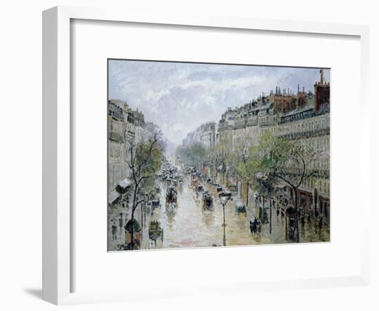 Boulevard Montmartre, 1897-Camille Pissarro-Framed Giclee Print