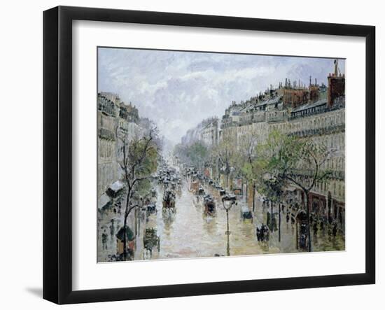 Boulevard Montmartre, 1897-Camille Pissarro-Framed Giclee Print