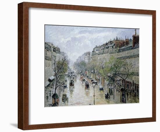 Boulevard Montmartre, 1897-Camille Pissarro-Framed Giclee Print