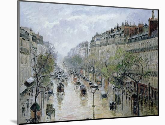 Boulevard Montmartre, 1897-Camille Pissarro-Mounted Giclee Print