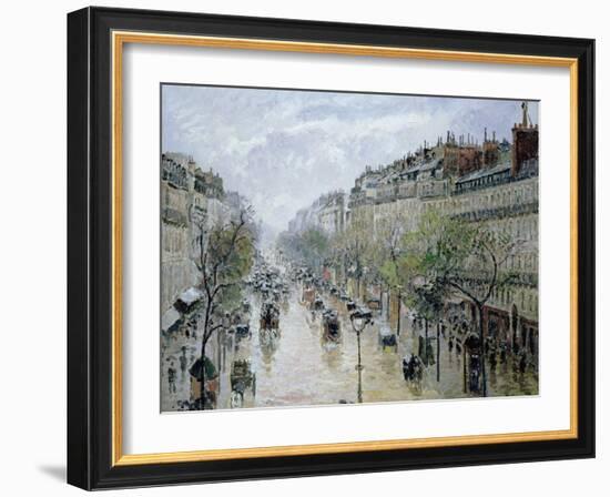 Boulevard Montmartre, 1897-Camille Pissarro-Framed Giclee Print