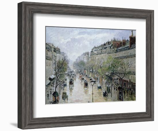 Boulevard Montmartre, 1897-Camille Pissarro-Framed Giclee Print