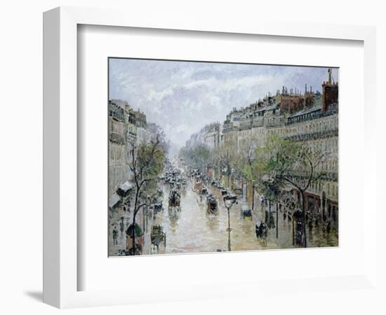 Boulevard Montmartre, 1897-Camille Pissarro-Framed Giclee Print