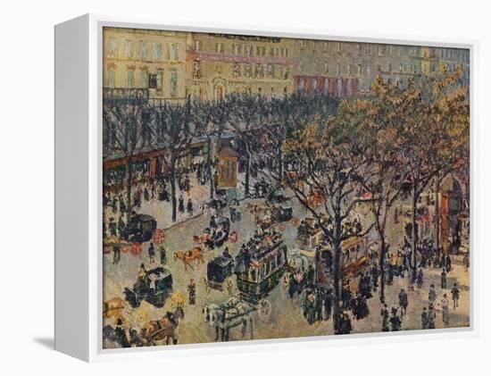 'Boulevard Montmartre', 1897-Camille Pissarro-Framed Premier Image Canvas