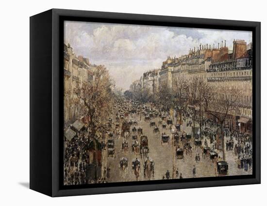 Boulevard Montmartre in Paris, 1897-Camille Pissarro-Framed Premier Image Canvas