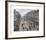 Boulevard Montmartre, Morning, Cloudy Weather-Camille Pissarro-Framed Premium Giclee Print