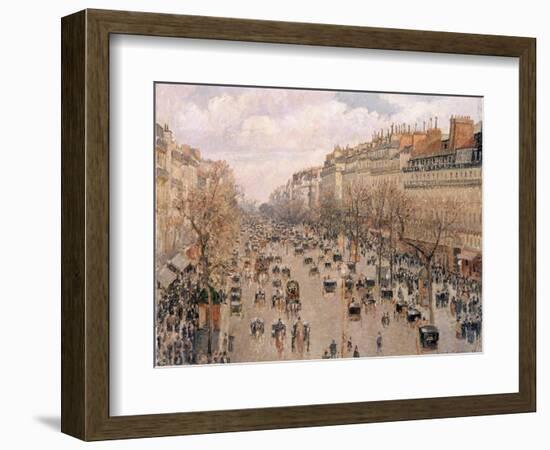 Boulevard Montmartre, Paris-Camille Pissarro-Framed Giclee Print