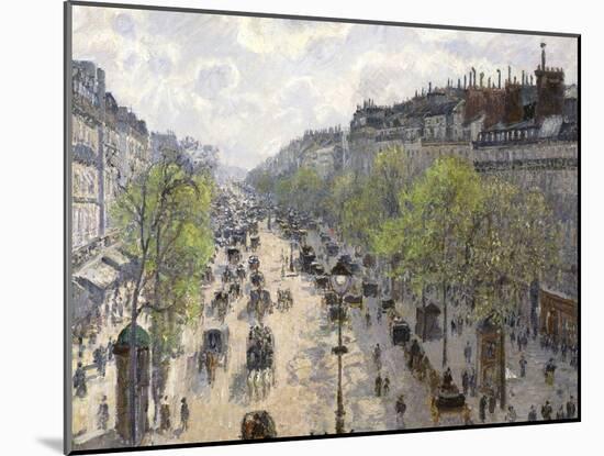 Boulevard Montmartre, Spring, 1897-Camille Pissarro-Mounted Giclee Print