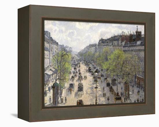 Boulevard Montmartre, Spring, 1897-Camille Pissarro-Framed Premier Image Canvas