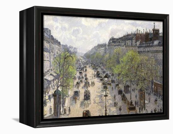 Boulevard Montmartre, Spring, 1897-Camille Pissarro-Framed Premier Image Canvas