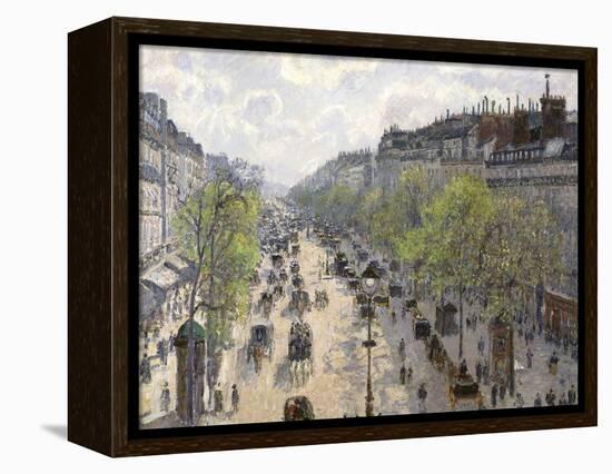 Boulevard Montmartre, Spring, 1897-Camille Pissarro-Framed Premier Image Canvas