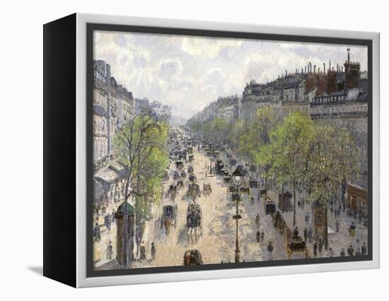 Boulevard Montmartre, Spring, 1897-Camille Pissarro-Framed Premier Image Canvas